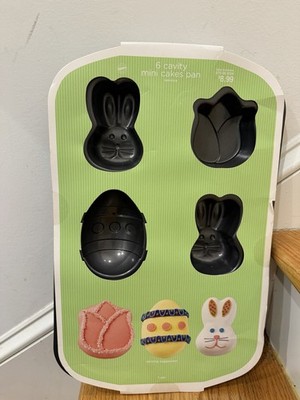 WILTON Mini Cake Pan Mold Easter Eggs Bunny Rabbits Tulips