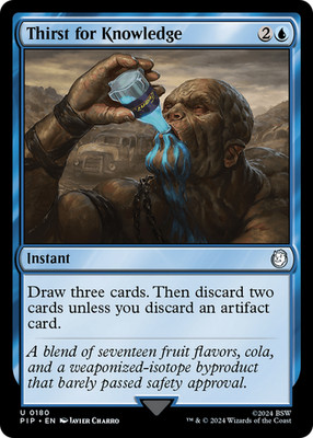 Thirst for Knowledge #180 (LP) Fallout PIP Magic MTG