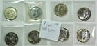 Eight 1964 Kennedy 90% Silver Half Dollars – Free US Shipping