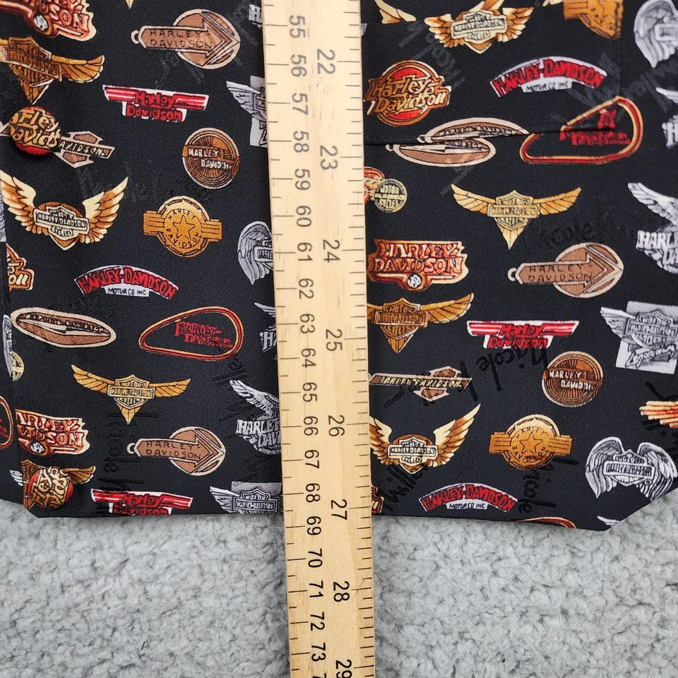 Vtg Nicole Miller Harley Davidson Vest Tuxedo Bowtie Suit Silk 1997 Prom - Image 4 of 4