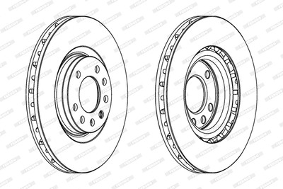 FERODO DDF1512 Bremsscheibe für FIAT