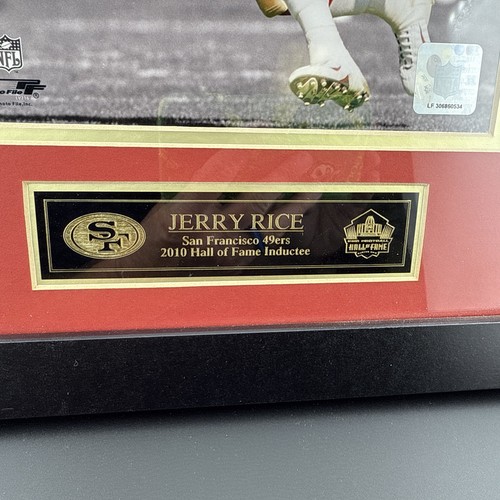 Jerry Rice gerahmtes Bild - Hall Of Fame - unsigniert / NFL Authentic - Bild 2 von 6