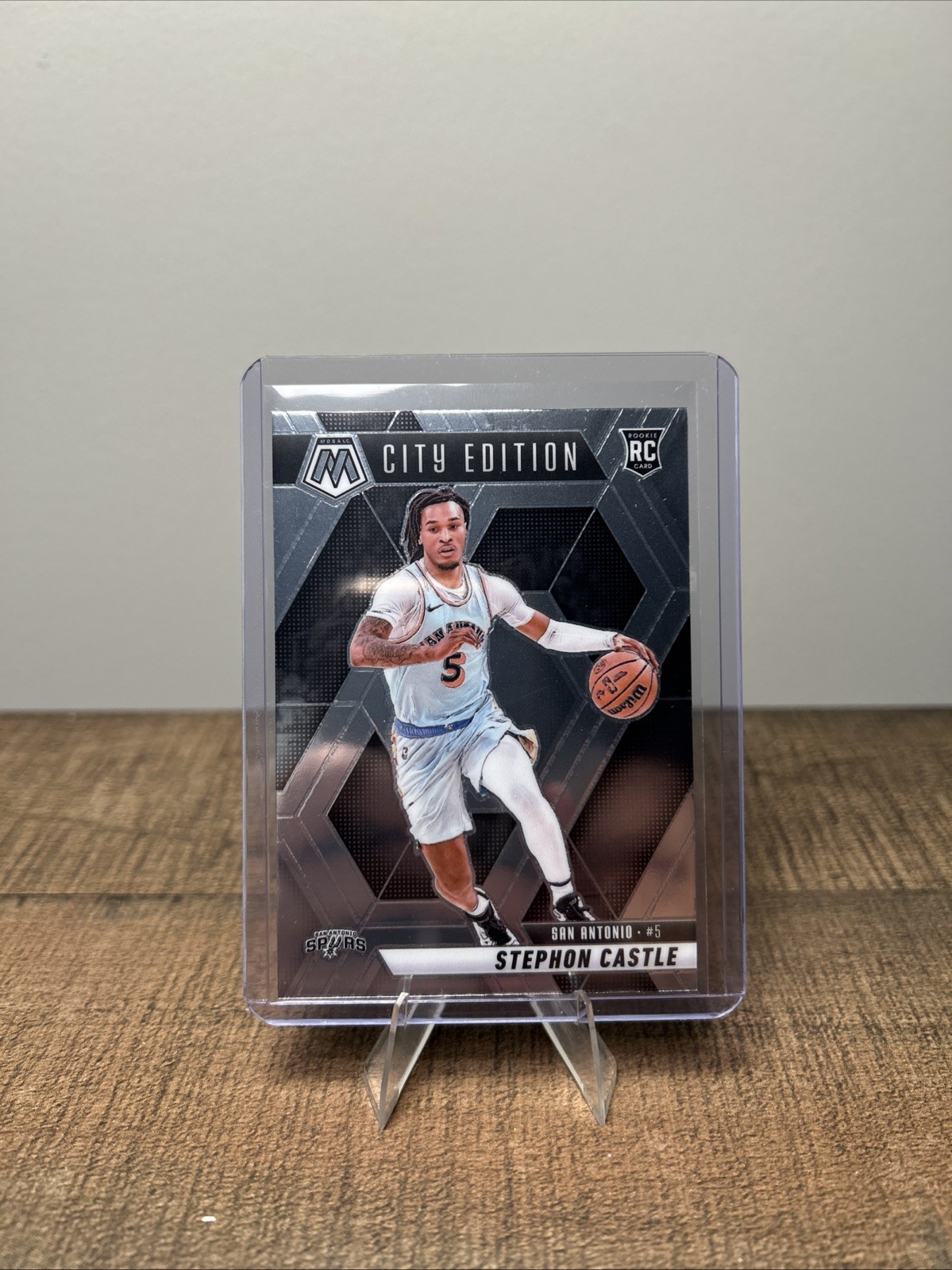 2024-25 PANINI MOSAIC STEPHON CASTLE #290 CITY EDITION ROY ROOKIE RC SPURS