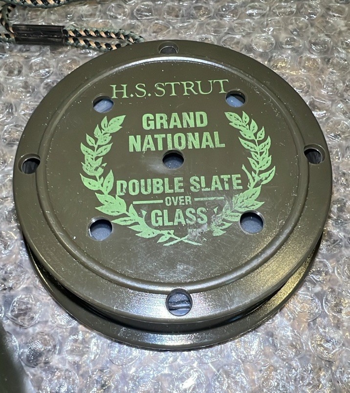 H.S. Strut Turkey Call Grand National Double Slate Over Glass W/Original Striker