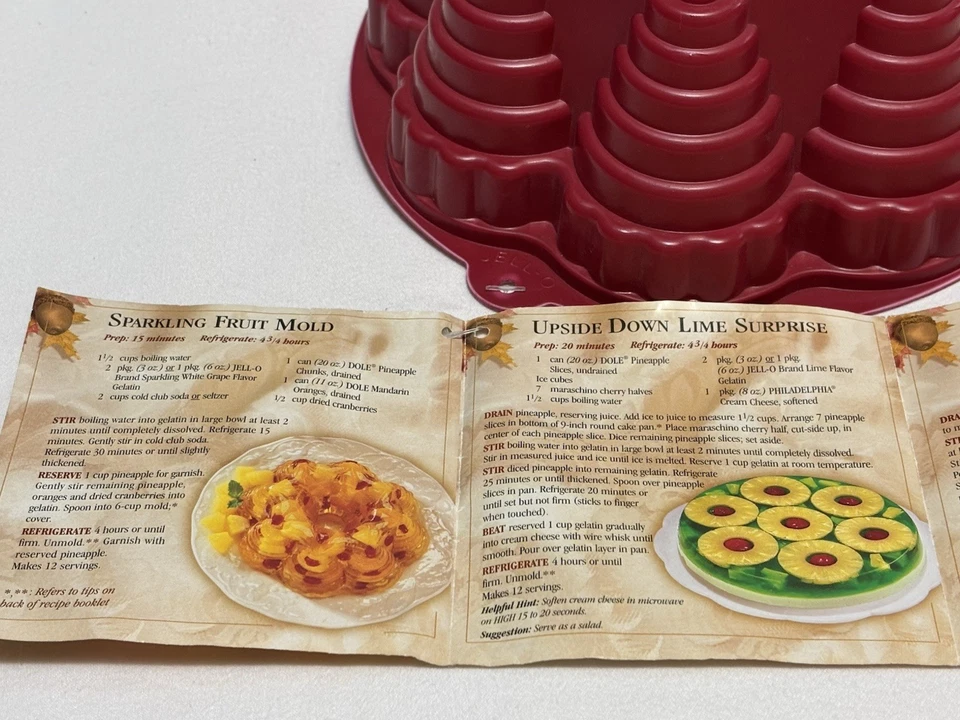 Винтажное праздничное желатиновое 8-дюймовое кольцо в форме желе из пластика 2000 г. - Изображение 3 из 4