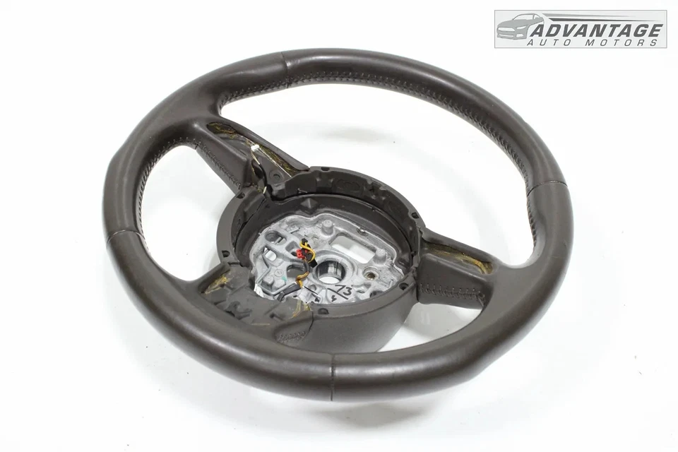 AUDI A6 QUATTRO C7 2012-2018 ANILLO COLUMNA DIRECCIÓN DELANTERA 3 RADIOS CUERO OEM Foto 2 de 4