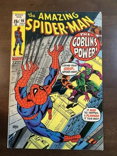 The Amazing Spider-Man #98 (1971) VF (7.5) Drug Issue. No Comic Code Approval.