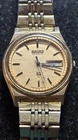 Vintage 1981 Seiko SQ Quartz 7123-8439 Gold Dial Running Original Band