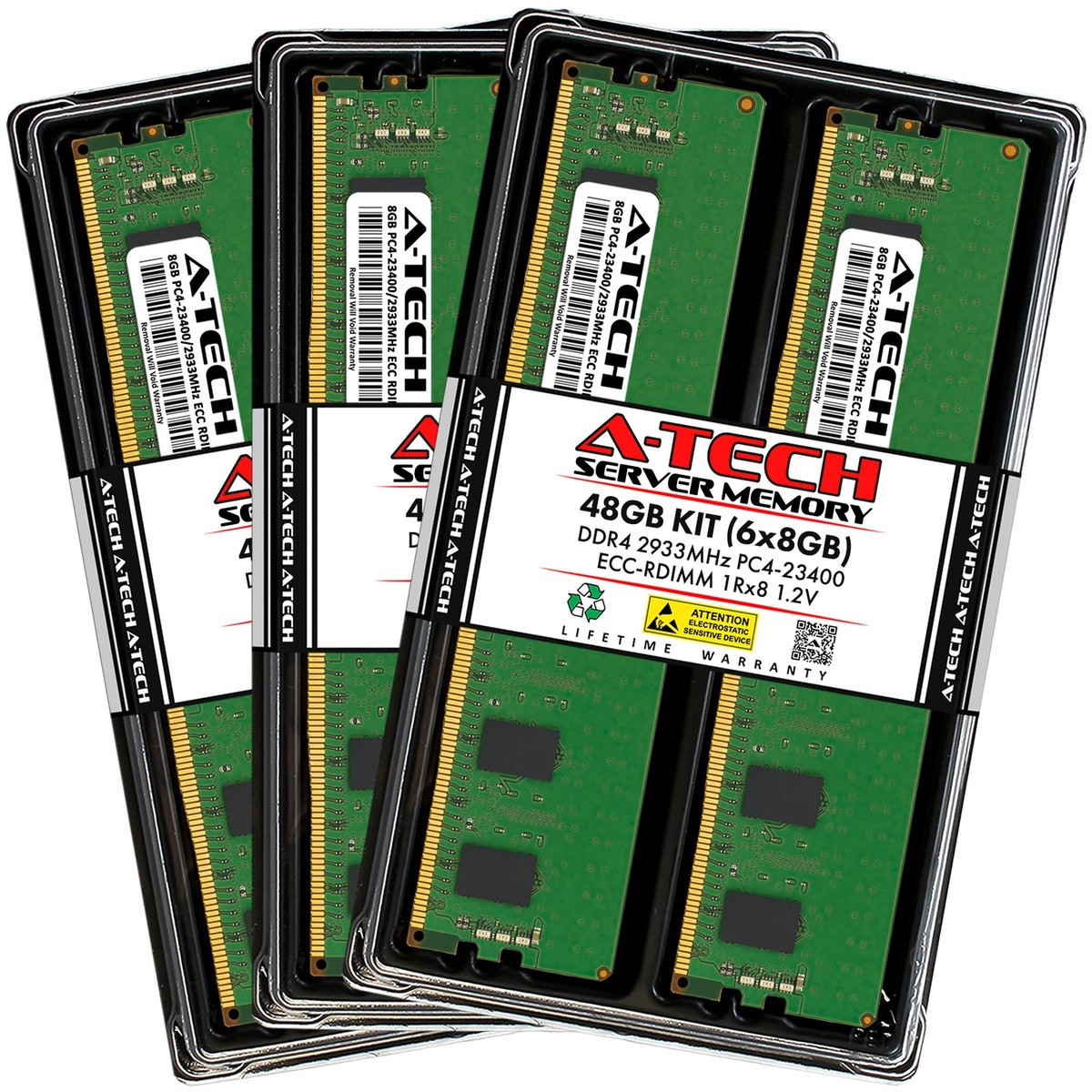 48GB 6x 8GB PC4-2933 RDIMM Lenovo ThinkServer RD650 (E5-2600