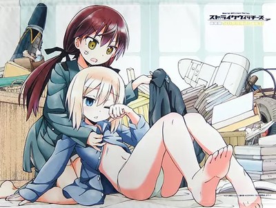 Strike Witches Film B2 Wandteppich Gertrud Erica Illustration Anime Theater Post