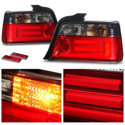 FOR 92-98 BMW E36 3-SERIES M3 2DR PAIR LED BAR TAIL BRAKE LIGHT REVERSE LAMPS