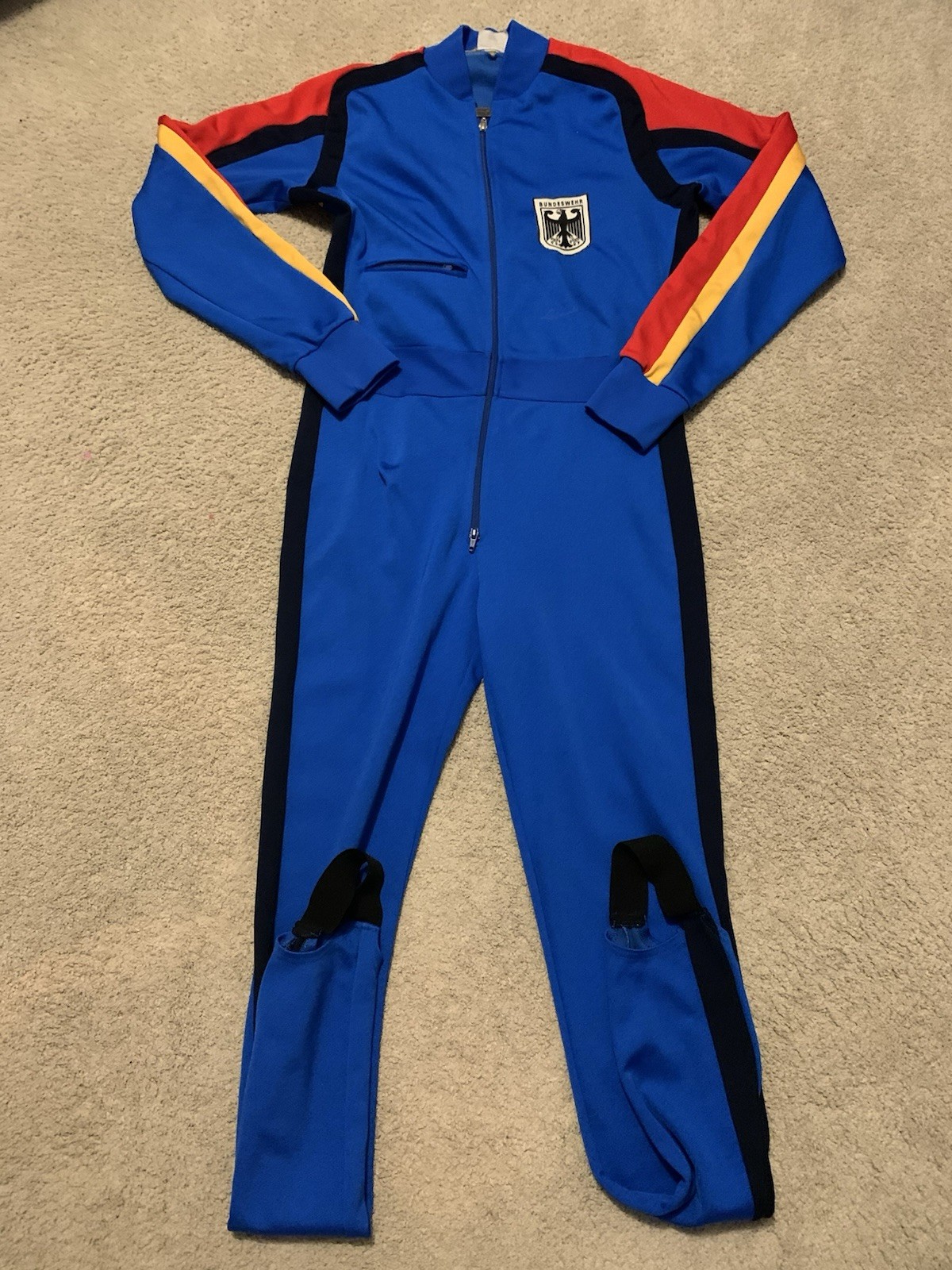 German Vintage 70’s Speed Suit Jersey Euro Bundeswehr Medium