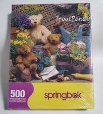 Springbok Puzzle 500 Piece Garden Pals COMPLETE New in Sealed Box Puzzles