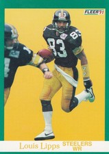 1991 FLEER NFL Pittsburgh Steelers Louis Lipps Trading Card