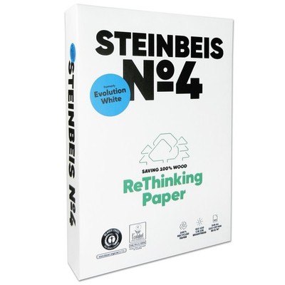 Steinbeis No 4 - Evolution White - Recycling ISO 100 500 Blatt Papier A4 80 g/m²