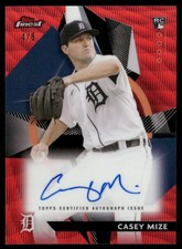 2021 Finest Rookie Design Variation Auto Red Refractors #FRDA-CM Casey Mize 4/5