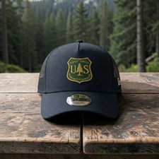 U.S. Forest Service Trucker Hat Black Embroid...