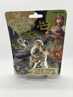 2001 Steve Irwin Talking Key chain - New In Package