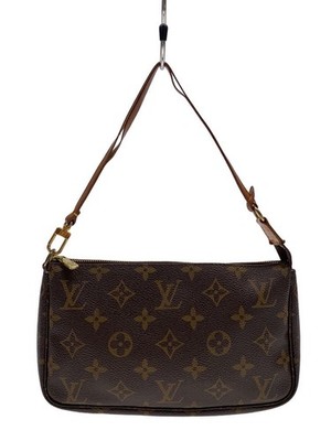 LOUIS VUITTON 1) Pochette Accessoires Monogram Canvas PVC BRW