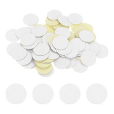 100pcs Round Adhesive Felt, 30mm 1-1/4" Craft Stickers Non-Woven Fabric White
