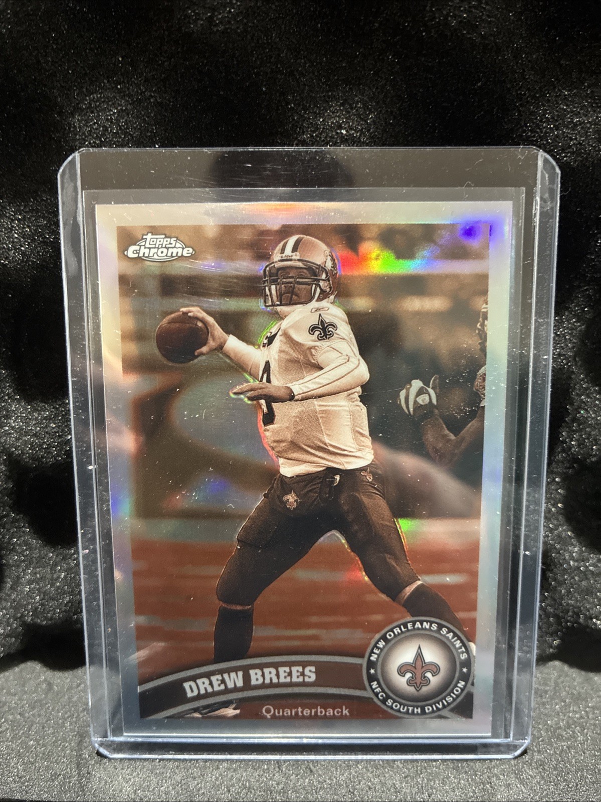 2011 Topps Chrome - Drew Brees #130 Sepia Refractor /99 First On Print! 🔥