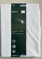 BNIP Marks & Spencer white ultimate anti allergy double duvet sets rrp £69