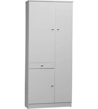 MOBILE 3 ANTE E 1 CASSETTO BIANCO LUCIDO, 77X183X34 CM