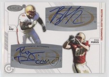2009 SAGE Squared Dual Auto BJ Raji Ryan Purvis #SA-70 Auto 0af
