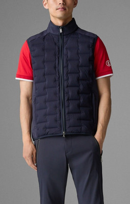 BOGNER DARO-D Real Down Vest Full Zip WaterRepellent Navy Blue Size US 40 L $450