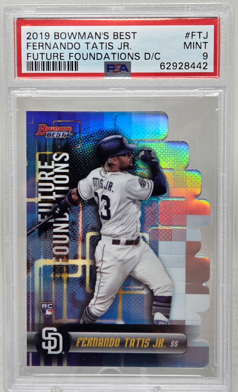 2019 Bowmans Best FERNANDO TATIS JR. Die Cut Refractive Rookie Card PSA 9 Mint