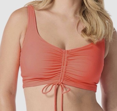 Coco Reef Women's Orange Elevate Bikini Top Swimwear Size-38C