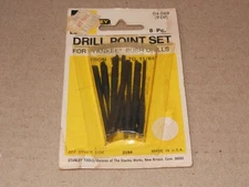 Vintage NOS Stanley Yankee Push Drills Drill Point Bit Set 04-069 9DP