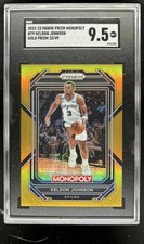 2022-23 Panini Prizm Monopoly Keldon Johnson Gold #/49 Spurs SGC 9.5