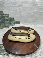 Rothy's Flats Womens Size 8 The Ballet Beige Textile Round Toe Comfort Slip On