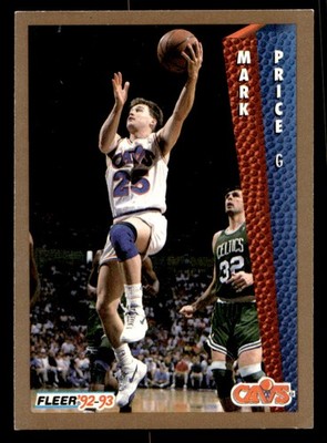 1992-93 Fleer - Mark Price Basketball card Cleveland Cavaliers Raw Trading Card