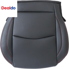 Driver Side Bottom Perforated Leather Seat Cover Black Compatible With Mazda 3 2