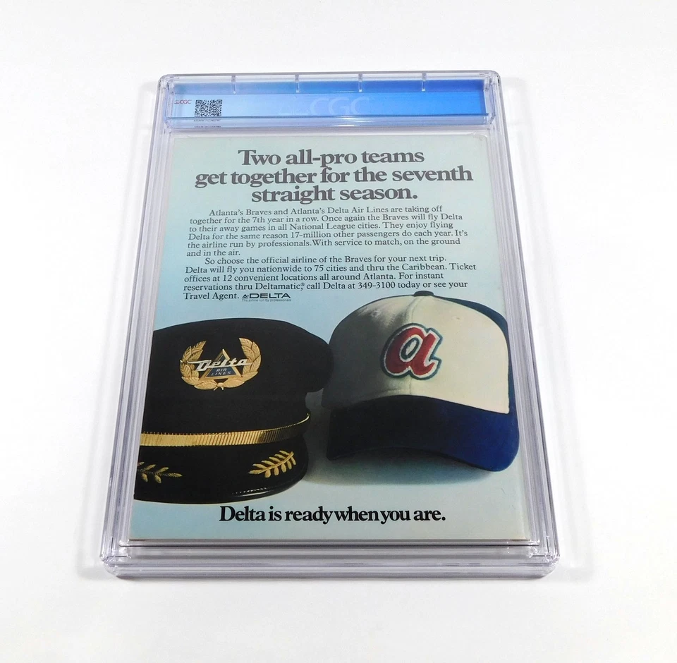 1972 MLB Baseball All-Star Game Official Program 7-25-72 CGC 8.5 Atlanta Stadium - Image 2 of 2