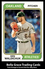 2023 Topps Heritage Ken Waldichuk #68 Oakland Athletics Rookie MLB Baseball