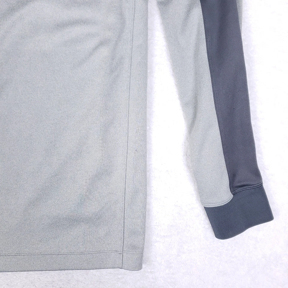 Nike Army West Point Rugby Cuarto Cremallera Pullover Gris Rendimiento Top Para Hombre M Foto 3 de 4