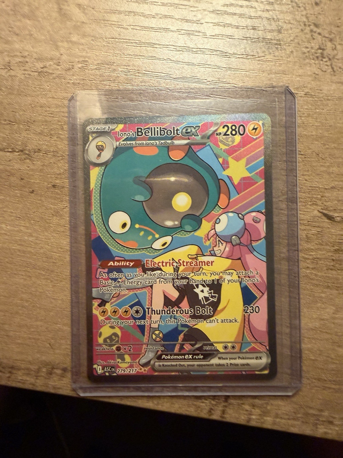 Iono's Bellibolt ex 279/217 Me: Ascended Heroes Holo
