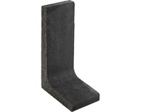 L-Stein Schmal Unbewehrt Anthrazit 100 Cm X 25 Cm X 7 Cm