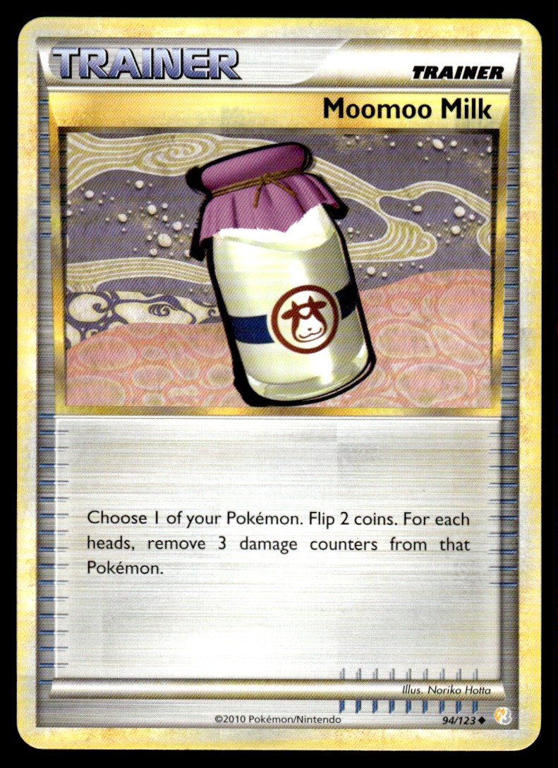2010 Pokemon HeartGold & SoulSilver Moomoo Milk #94 Heavy Play
