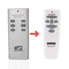 Anderic Substitute for Hampton Bay UC7030T Ceiling Fan Remote Control RR7078TR