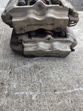 2004-10 Porsche Cayenne Silver Complete Rear Lr Brembo Brake Calipers Oem