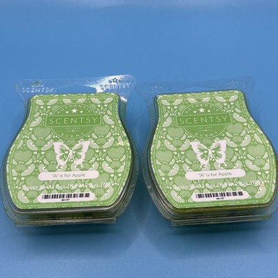 2x NEW SCENTSY 3.2 oz Bar A IS FOR APPLE