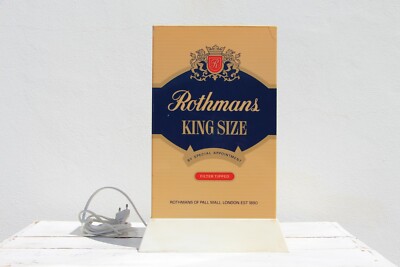 ROTHMANS KING SIZE ヴィンテージランタン Rare Vintage Rothmans King Size Cigarettes Bar Lamp Display
