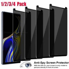 For Samsung Galaxy Note 9 Anti-Spy Privacy Black Tempered Glass Screen Protector