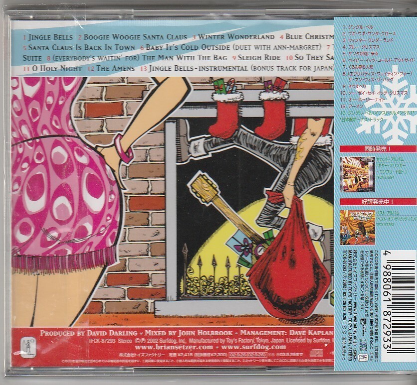 Brian Setzer Orchestra Boogie Woogie Christmas Japan CD w