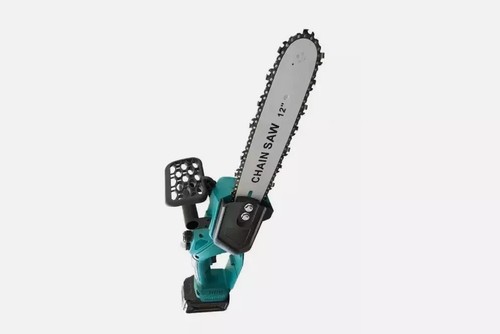 Motosega Sega 12" pollici a doppia batteria Serbatoio Olio Automatico Tagliarami - Foto 3 di 9