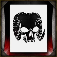 Skull 24 Airbrush Stencil Template Airsick